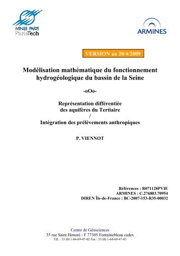 ModÃ©lisation mathÃ©matique du fonctionnement ... - Webissimo