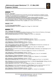PDF — Programm Schulen 2003 - Gesicht Zeigen!