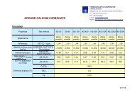 GROUND CALCIUM CARBONATE