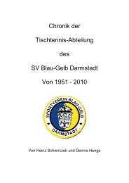 Vorwort - SV Blau-Gelb Darmstadt Tischtennis