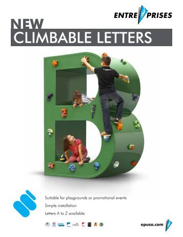 CLIMBABLE LETTERS - Entre Prises Climbing Walls