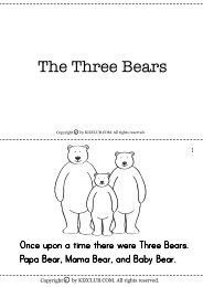The Three Bears - Kiz Club