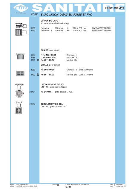 Catalogue Tubes - Cfm