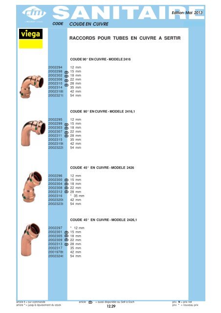 Catalogue Tubes - Cfm