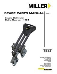 SPARE PARTS MANUAL - Miller Camera Support