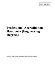 The HKIE Accreditation Criteria for Engineering Degree ...