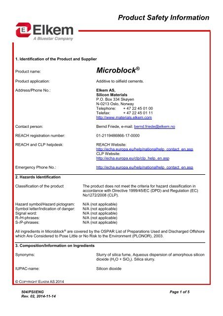 Microblock - Elkem