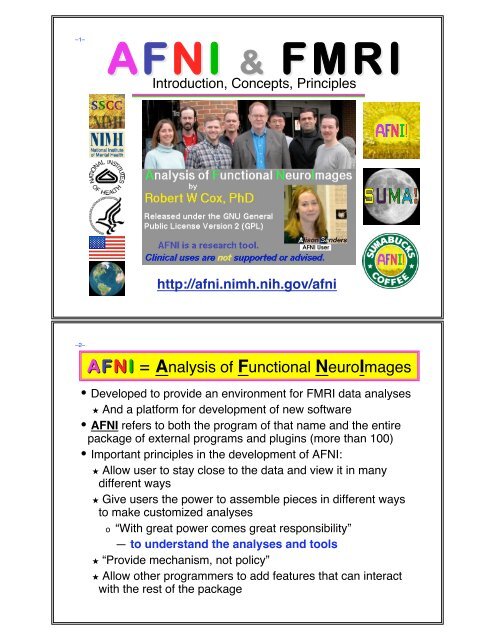 AFNI & FMRI - the AFNI/NIfTI Server