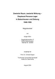 Displaced Persons-Lager in Babenhausen und Dieburg 1946-1950