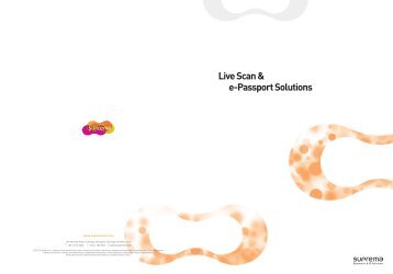 Live Scan & e-Passport Solutions - Suprema