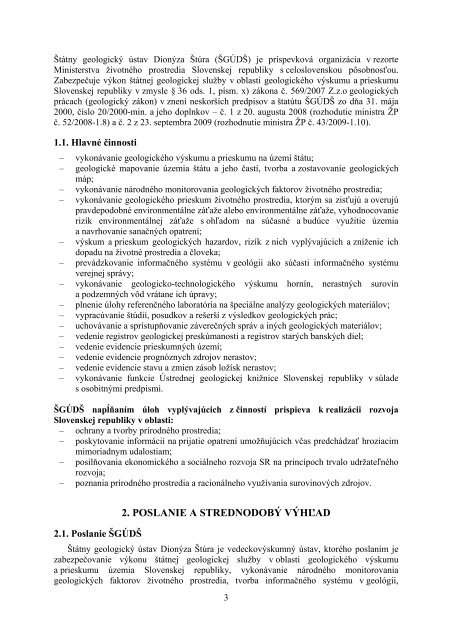 VÃ½roÄnÃ¡ sprÃ¡va Å GÃDÅ  2012 aj s prÃ­lohami (pdf - 3,2 MB) - Å tÃ¡tny ...