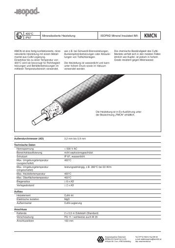 Datenblatt KMCN - HENNLICH GmbH & Co KG