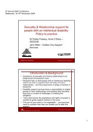 Sexuality & Relationship support for people with an intellectual ...