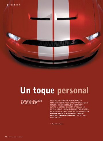 Un toque personal - Revista Cesvimap