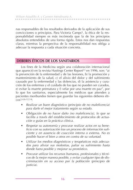 Bases para afrontar los dilemas Ã©ticos al final de la vida