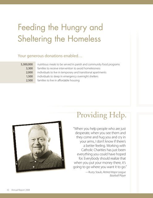 Annual Report 2008 - Catholic Charities of the Archdiocese of New ...