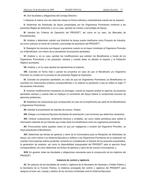 Reglas de OperaciÃ³n 2010 - SecretarÃ­a de EconomÃ­a