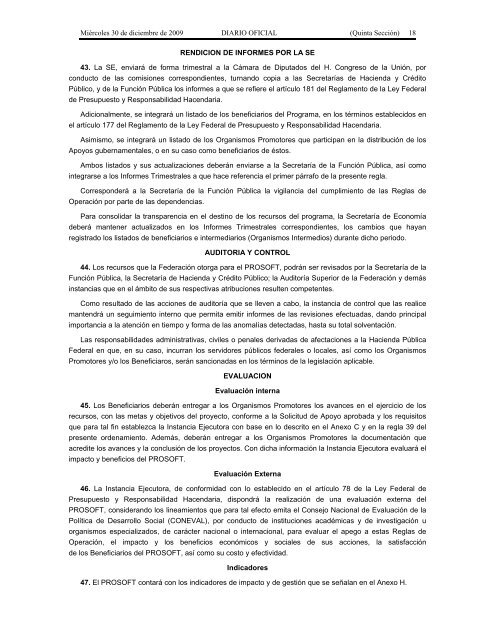 Reglas de OperaciÃ³n 2010 - SecretarÃ­a de EconomÃ­a