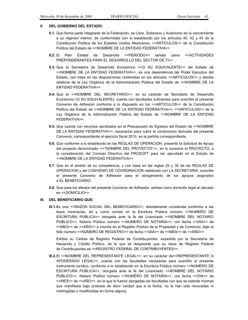 Reglas de OperaciÃ³n 2010 - SecretarÃ­a de EconomÃ­a