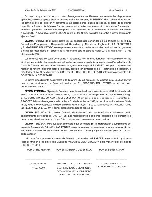 Reglas de OperaciÃ³n 2010 - SecretarÃ­a de EconomÃ­a