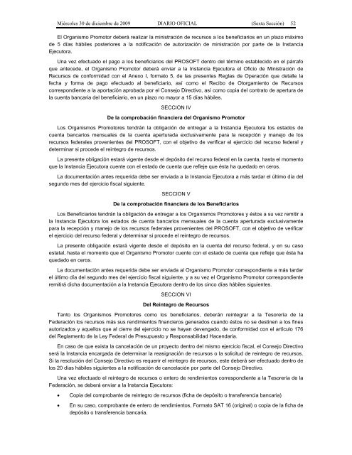 Reglas de OperaciÃ³n 2010 - SecretarÃ­a de EconomÃ­a