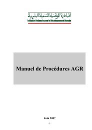 Manuel de ProcÃ©dures AGR - Observatoire National Du ...