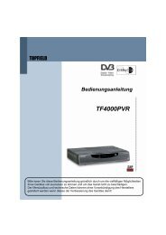 Bedienungsanleitung TF4000PVR - Topfield