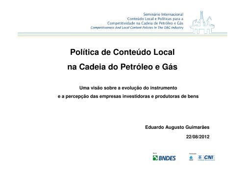 objetivos da polÃ­tica de conteÃºdo local