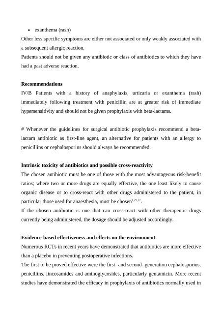 Perioperative antibiotic prophylaxis in adults - Sistema Nazionale ...