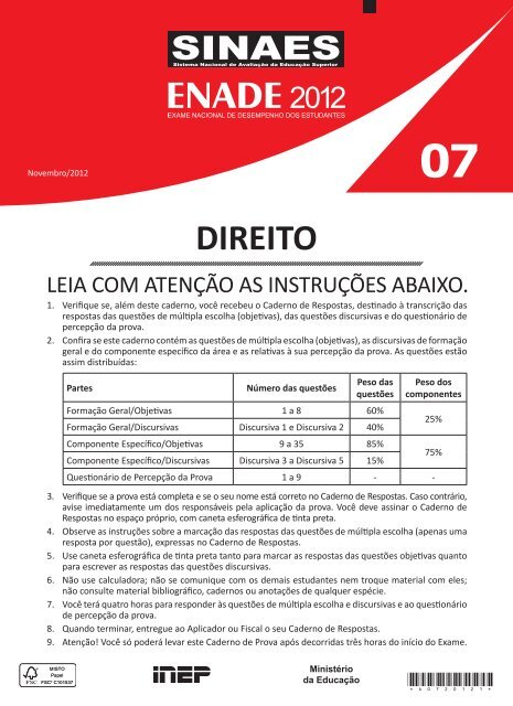 Direito Empresarial I (comercial). Caderno De Questoes