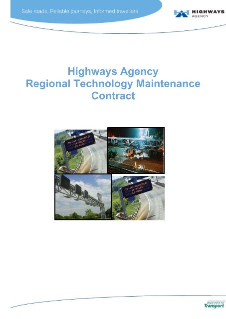 RTMC Model Conditions of Contract - Highways Agency