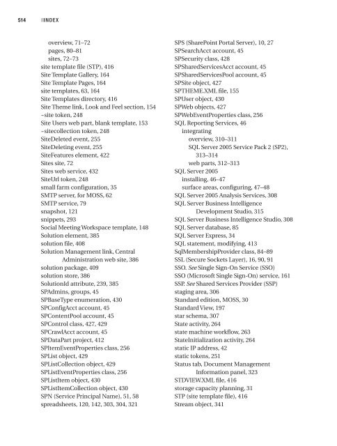 Microsoft SharePoint. Building Office 2007 Solutions in VB 2005 ...