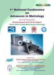 1st National Conference on Advances in Metrology