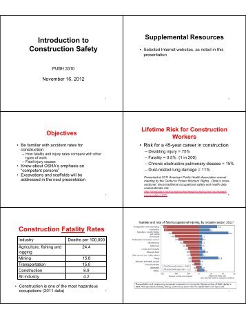 Introduction to Construction Safety