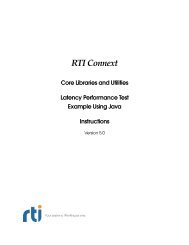 Latency Test Example Using Java - Community RTI Connext Users