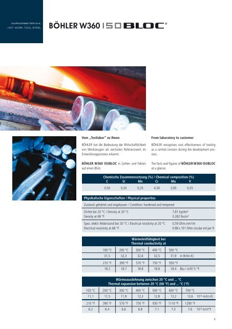 Prospekt W360 ISOBLOC DE.indd - Böhler Edelstahl