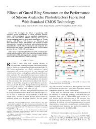 Effects of Guard-Ring Structures on the Performance ... - IEEE Xplore