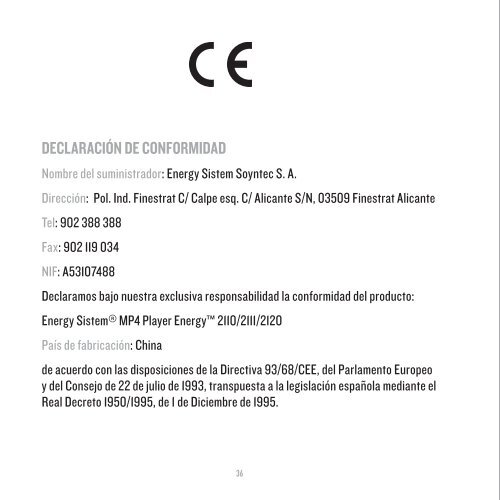 Y ENERG - Energy Sistem