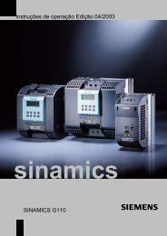 InstruÃ§Ãµes de operaÃ§Ã£o EdiÃ§Ã£o 04/2003 SINAMICS G110 - Industry