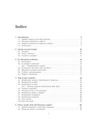 Indice - Dipartimento di Statistica