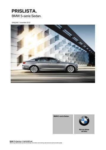 Grundpriser & extrautrustning (PDF) - Bmw