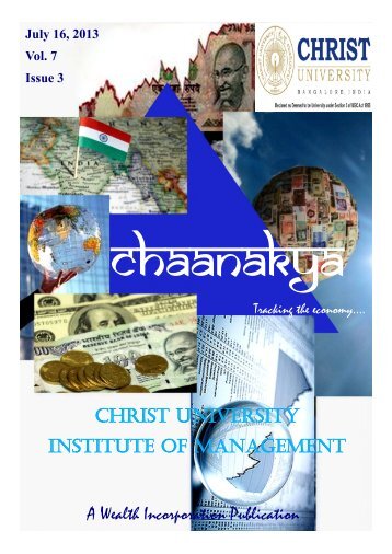 A Wealth Incorporation Publication CHRIST UNIVERSITY ...