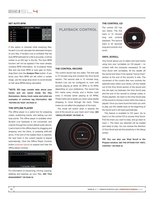 SL 4 Manual for Serato Scratch Live 2.2.2 - Juno Records