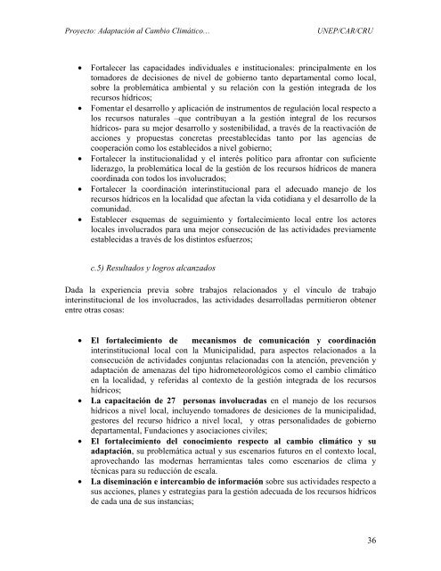 Proyecto: AdaptaciÃ³n al Cambio ClimÃ¡ticoâ¦ - Caribbean ...