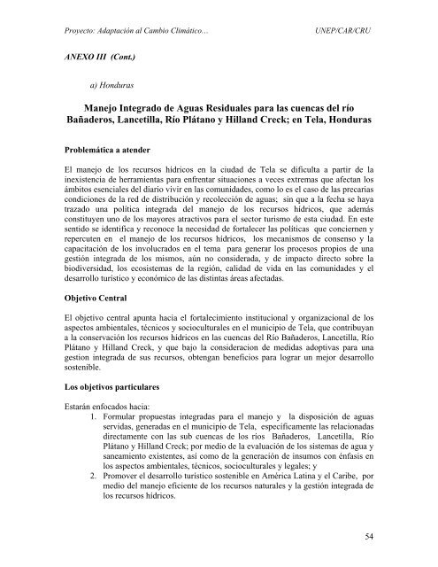 Proyecto: AdaptaciÃ³n al Cambio ClimÃ¡ticoâ¦ - Caribbean ...