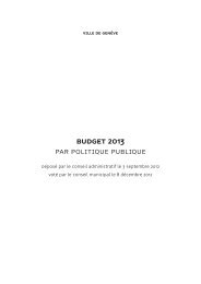 Budget 2013 par PP - Ville de GenÃ¨ve