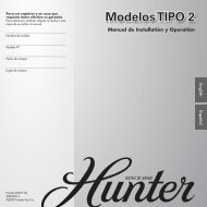 Modelos TIPO 2 - Hunter Fan