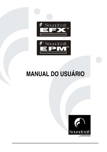 MANUAL DO USUÃRIO - jbl selenium