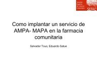 Como implantar un servicio de AMPA-MAPA en la farmacia ... - SEFaC