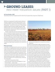 Extended article â Ground Leases - Appraisal Institute of Canada